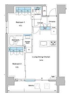 ルフォンプログレ志村坂上 101 ｜ 東京都板橋区志村３丁目1-22（賃貸マンション2LDK・1階・55.42㎡） その2