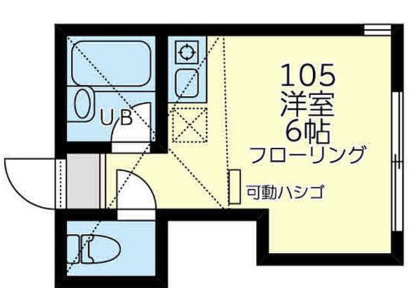 神奈川県横須賀市富士見町2丁目(賃貸アパート1R・1階・13.11㎡)の写真 その3