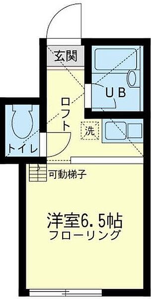 神奈川県横浜市中区本牧間門(賃貸アパート1R・1階・14.28㎡)の写真 その3
