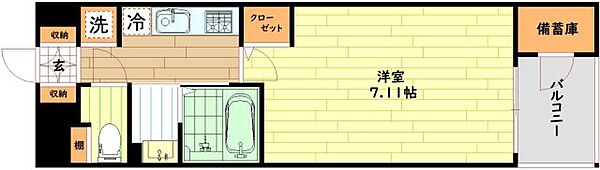 大阪府大阪市東成区玉津2丁目(賃貸マンション1K・12階・23.00㎡)の写真 その2