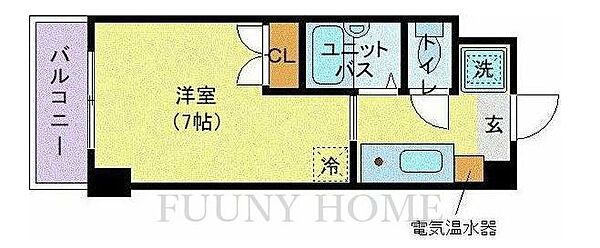 東京都渋谷区東3丁目(賃貸マンション1K・4階・19.60㎡)の写真 その2