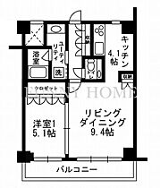 東京都渋谷区猿楽町（賃貸マンション1LDK・4階・45.13㎡） その2