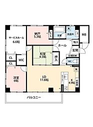 ドリームコート 3LDKの間取図画像