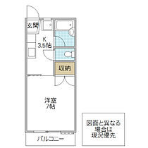 コーポクレール 206号室 ｜ 茨城県水戸市渡里町（賃貸アパート1K・2階・22.68㎡） その2