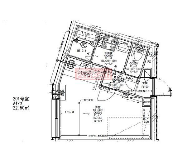 ベルシードステアー中野富士見町 201｜東京都杉並区和田１丁目(賃貸マンション1R・2階・22.50㎡)の写真 その1