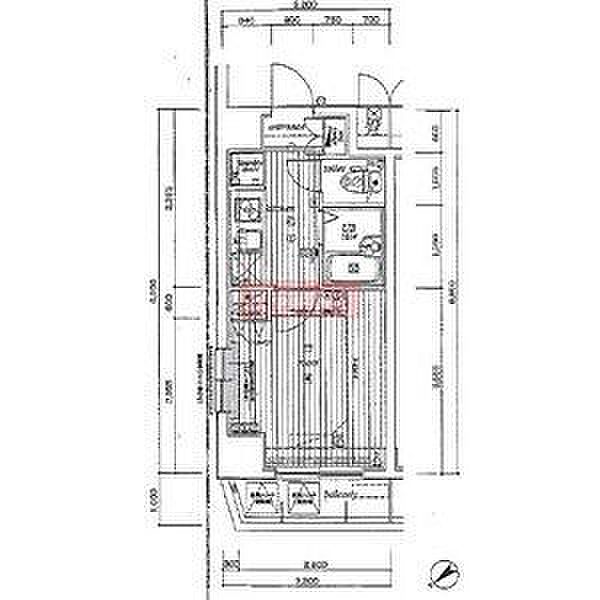 サンテミリオン新中野弐番館 604｜東京都中野区本町４丁目(賃貸マンション1K・6階・22.24㎡)の写真 その2