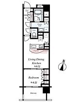 東京都中野区本町６丁目（賃貸マンション1LDK・5階・38.88㎡） その2