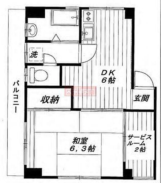 フォーチュン中野本町 301｜東京都中野区本町５丁目(賃貸マンション1SDK・3階・33.00㎡)の写真 その1