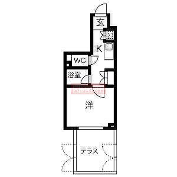 東京都杉並区上荻２丁目(賃貸マンション1K・地下1階・20.45㎡)の写真 その2