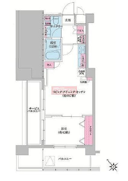 レジディア荻窪III 706｜東京都杉並区上荻１丁目(賃貸マンション1LDK・7階・35.59㎡)の写真 その2