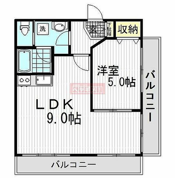 エントピア中野 8F 102｜東京都中野区新井２丁目(賃貸マンション1LDK・8階・34.40㎡)の写真 その2