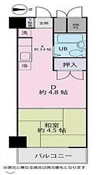 錦糸町ハイタウン 1DKの間取図画像