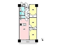 南砂町グリーンハイツ2号棟 3LDKの間取図画像