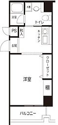 エクセル入谷2号館 1DKの間取図画像