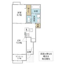 ベル フルール II 102号室 ｜ 茨城県稲敷郡阿見町鈴木（賃貸アパート1LDK・1階・50.05㎡） その2