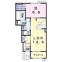 ラ・グラシューズ　II 102号室 ｜ 茨城県龍ケ崎市藤ケ丘（賃貸アパート1LDK・1階・52.38㎡） その2