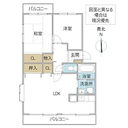 間取図画像 2LDK