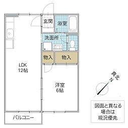 間取図画像 1LDK