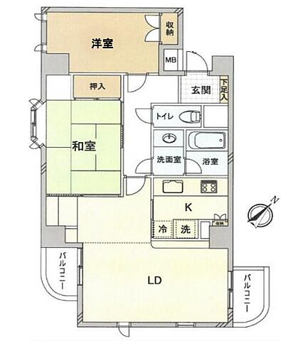 間取り ロイヤル多摩蘭坂ハイツ 3階/-