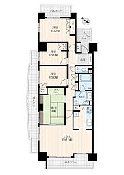 稲城パークホームズ 4LDKの間取図画像