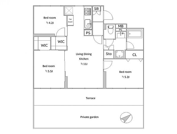 間取りを拡大表示