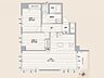 間取り：2LDK、専有面積61.35m2、南向け、角部屋