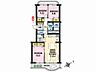 間取り：3LDK、専有面積69.90m2、南東向け