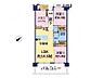 間取り：3LDK、専有面積70.6m2、南東向け