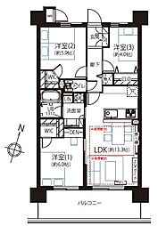 間取図画像 3LDK