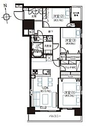 間取図画像 3LDK