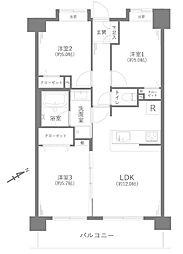 ライオンズマンション西高島平溝下公園弐番館 3LDKの間取図画像