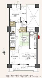 グレースコート戸田公園 3LDKの間取図画像