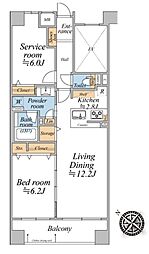 間取図画像 1SLDK