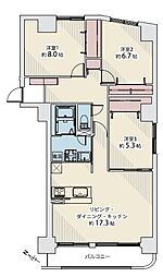 グレートヒル北18条 3LDKの間取図画像