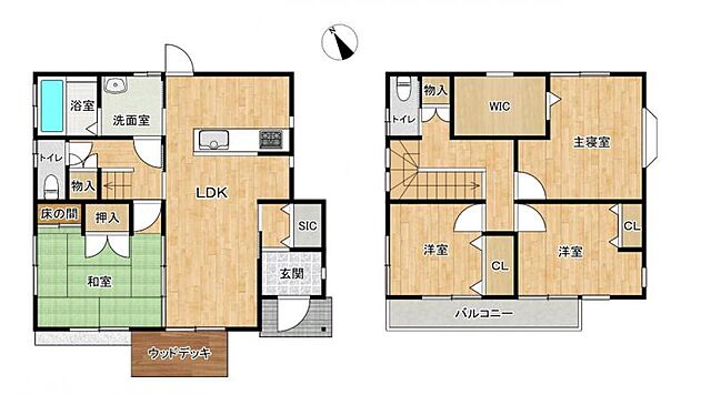 間取り 熊本市東区画図町大字下無田