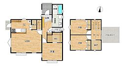 熊本市東区沼山津2丁目 3LDKの間取り
