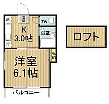 東京都国分寺市西恋ヶ窪３丁目（賃貸アパート1K・2階・20.29㎡） その2