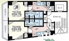 東京都国分寺市南町２丁目（賃貸マンション1K・7階・25.64㎡） その1