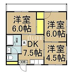 間取図画像 3DK