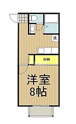 メゾンフルセ 1Kの間取図画像
