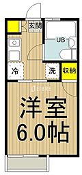 カサ・ベルデ 1Kの間取図画像