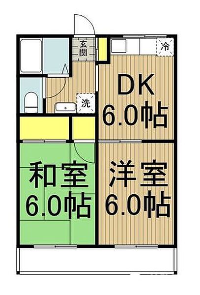 東京都日野市三沢(賃貸アパート2DK・1階・39.66㎡)の写真 その1