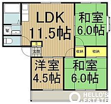 フキヴィレッジC  ｜ 東京都立川市錦町５丁目（賃貸アパート3LDK・2階・54.65㎡） その2