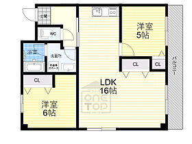 大阪府茨木市真砂１丁目（賃貸マンション2LDK・2階・62.00㎡） その2