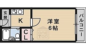 大阪府茨木市清水１丁目（賃貸マンション1K・2階・17.00㎡） その2