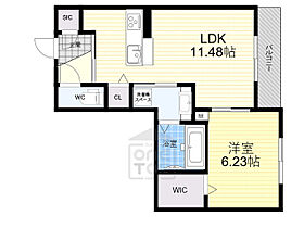 大阪府茨木市奈良町（賃貸アパート1LDK・1階・43.69㎡） その2