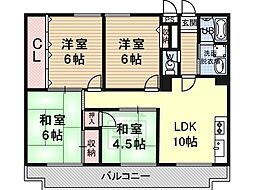 尾勝山ハイツ 1階