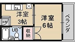 ピット・イン・稲葉 1Kの間取図画像