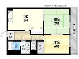 ハイツニシタニ 2階/-