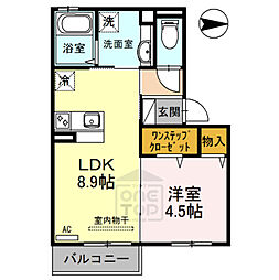 シャルム総持寺 1LDKの間取図画像
